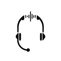 Headset Symbol, Headset Logo. Vektor Illustration Logo Vorlage zum viele Zweck. isoliert auf Weiß Hintergrund