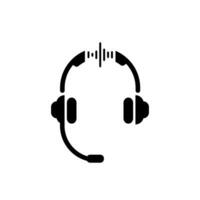 Headset Symbol, Headset Logo. Vektor Illustration Logo Vorlage zum viele Zweck. isoliert auf Weiß Hintergrund