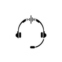 Headset Symbol, Headset Logo. Vektor Illustration Logo Vorlage zum viele Zweck. isoliert auf Weiß Hintergrund