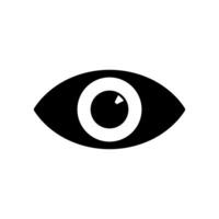 Auge Aussicht Symbol Vektor im eben Stil. betrachten, Zuschauer Zeichen Symbol