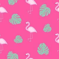 niedliche nahtlose Flamingo-Mustervektorillustration vektor