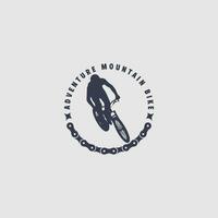 Mountainbike-Logo vektor