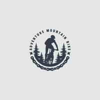 Mountainbike-Logo vektor