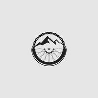 Mountainbike-Logo vektor