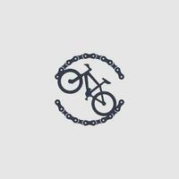 Mountainbike-Logo vektor