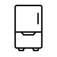 enkel kylskåp ikon vektor