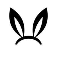 Hase Ohren Symbol. Hase Ohr Symbole. Hase Ohren Band. Vektor. vektor