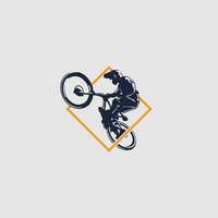 Mountainbike-Logo-Vektor vektor