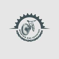 Mountainbike-Logo-Vektor vektor