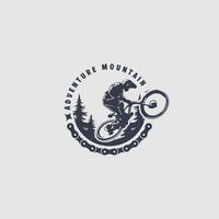 Mountainbike-Logo-Vektor vektor