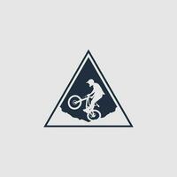 Mountainbike-Logo-Vektor vektor