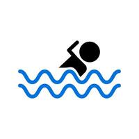 Schwimmer. Schwimmen Symbol. schwimmen Symbol. Vektor. vektor