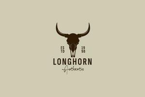 Longhorn Logo Vektor Symbol Illustration