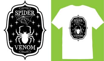 Spindel gift t-shirt vektor