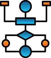 strömma Diagram vektor ikon design