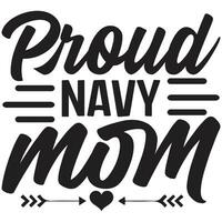 stolz Marine Mama vektor