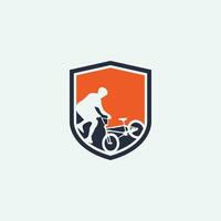 Mountainbike-Logo vektor