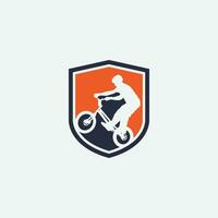 mountainbike logotyp vektor