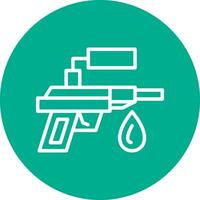 Wasserpistolen-Vektor-Icon-Design vektor