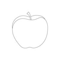 Apfel Früchte Färbung Seite zum Kinder vektor