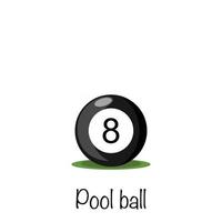 pool 8 boll vektor