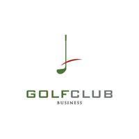 Initiale Brief l Golf Verein Symbol Logo Design Vorlage vektor