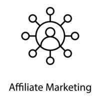 Internet und Digital Marketing Linie Symbole vektor