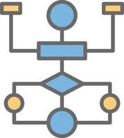 fließen Diagramm Vektor Symbol Design