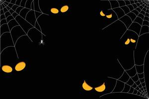 Spinne und Spinnennetz Hintergrund. das unheimlich von das Halloween vektor