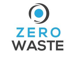 Weiß Hintergrund Null Abfall Logo, Null Abfall Vektor Logo oder Symbol
