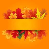 Herbst natürliche Blätter Hintergrund. Vektor-Illustration vektor