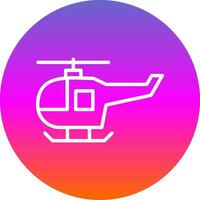 Hubschrauber-Vektor-Icon-Design vektor