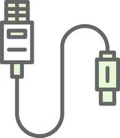 USB-Kabel Vektor Icon Design