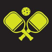 Pickleball Vektor , Pickleball T-Shirt Design, Pickleball T-Shirt Design Grafik templatei