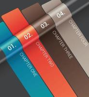 Infografik Kapitelnummer Vektor
