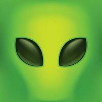 Grün Außerirdischer auf Grün zurück vektor