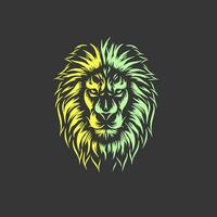 Beste Illustration von Löwe König zum Maskottchen, Logo oder Aufkleber vektor