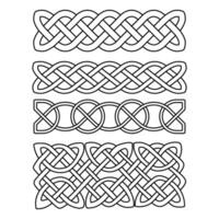 celtic knop ikon vektor uppsättning. celtic tecken illustration symbol samling. celtic ritningar symbol eller logotyp.