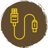 USB-Kabel Vektor Icon Design