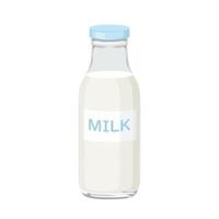 tecknad vektorillustration isolerat objekt mejeriprodukter dryck mjölk vektor