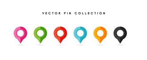 Platsstift. Map pin flat icon vector design.