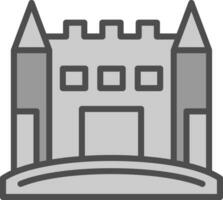 Sand Schloss Vektor Symbol Design