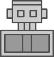 Roboter-Vektor-Icon-Design vektor