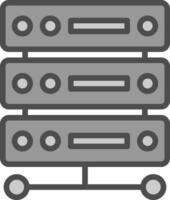 Server-Vektor-Icon-Design vektor