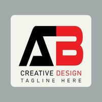 Vektor modern geometrisch einfach Brief ein b Logo Design.