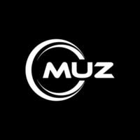 Muz Logo Design, Inspiration zum ein einzigartig Identität. modern Eleganz und kreativ Design. Wasserzeichen Ihre Erfolg mit das auffällig diese Logo. vektor