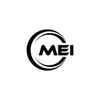 mei logotyp design, inspiration för en unik identitet. modern elegans och kreativ design. vattenmärke din Framgång med de slående detta logotyp. vektor