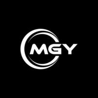 mgy Logo Design, Inspiration zum ein einzigartig Identität. modern Eleganz und kreativ Design. Wasserzeichen Ihre Erfolg mit das auffällig diese Logo. vektor