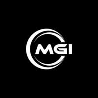 mgi Logo Design, Inspiration zum ein einzigartig Identität. modern Eleganz und kreativ Design. Wasserzeichen Ihre Erfolg mit das auffällig diese Logo. vektor