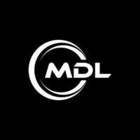 mdl Logo Design, Inspiration zum ein einzigartig Identität. modern Eleganz und kreativ Design. Wasserzeichen Ihre Erfolg mit das auffällig diese Logo. vektor